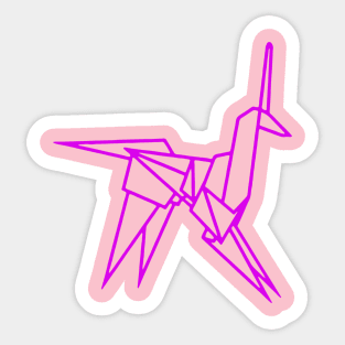 Unicorn Origami Sticker